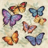 BUTTERFLY COUNTED CROSS STITCH