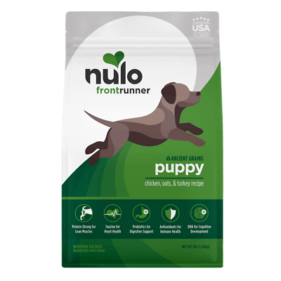 Frontrunner High-Protein Puppy Chicken, Oats & Turkey Recipe Dry Dog Food 3 lb