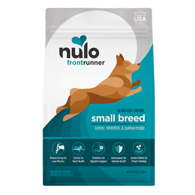 Frontrunner High-Protein Small Breed Turkey, Whitefish & Quinoa Recipe Dry Dog Food 3 lb