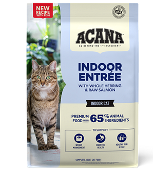 Indoor Entrée Recipe with Fish Dry Cat Food 4 lb