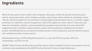 Indoor Entrée Recipe with Fish Dry Cat Food 4 lb