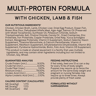 All Life Stages Multi-Protein Formula with Chicken, Lamb & Fish Canned Dog Food 22 oz