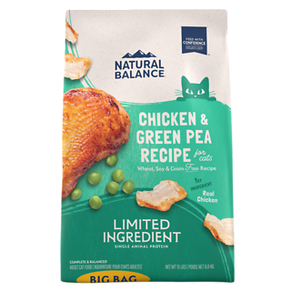 Limited Ingredient Grain-Free Chicken & Green Pea Formula Dry Cat Food 15 lb