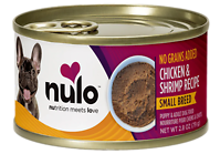 Small Breed Chicken & Shrimp Recipe Pate For Puppy & Adult Canned Dog Food 2.8 oz