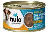 Small Breed Chicken, Salmon & Pumpkin Recipe Pate For Puppy & Adult Canned Dog Food 2.8 oz