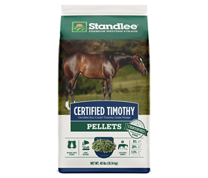 Premium Western Forage Certified Timothy Pellets Livestock Feed 40 lb