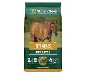 Premium Western Forage Teff Grass Hay Pellets 40 lb