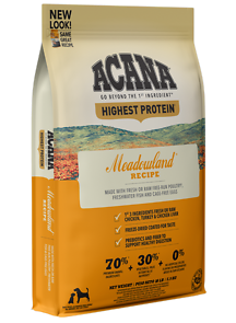 Highest Protein Meadowland Recipe Dry Dog Food 25 lb