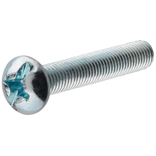 ROUND HEAD MACHINE SCREW ZINC SLOTTED 8-32X1/2