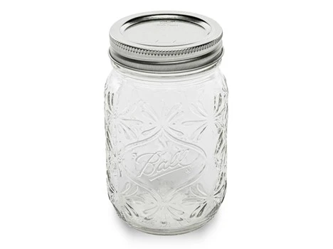 140th Anniversary Keepsake Mason Canning Jars Regular-Mouth 16 oz / 4 Pack