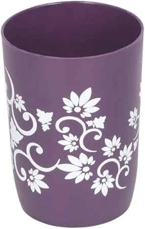 7PC PRINTED BATHROOM SET - PURPLE