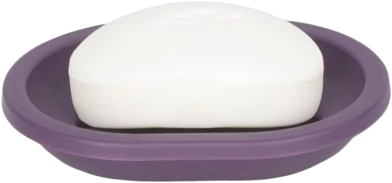 7PC PRINTED BATHROOM SET - PURPLE