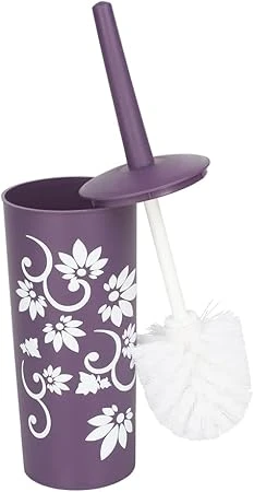 7PC PRINTED BATHROOM SET - PURPLE