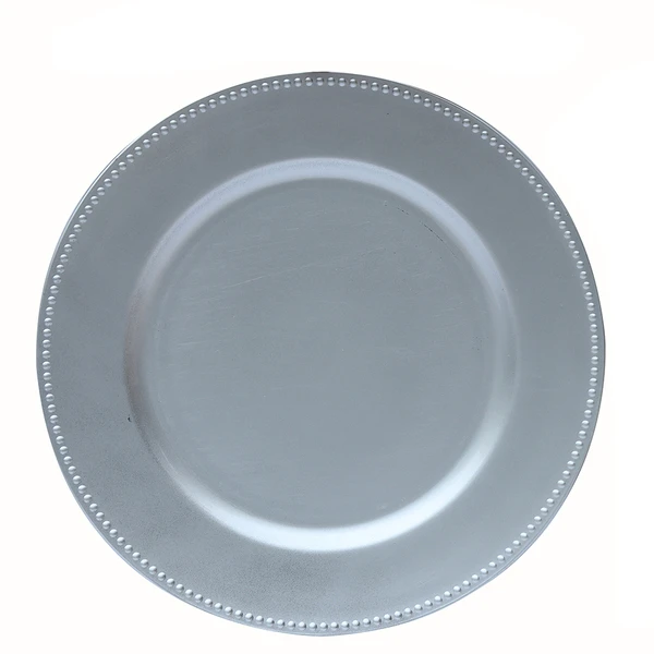 33CM PLASTIC CHARGER PLATE ASSORTED