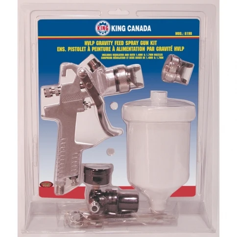 SPRAY GUN KIT GRAVITY FEED HVLP