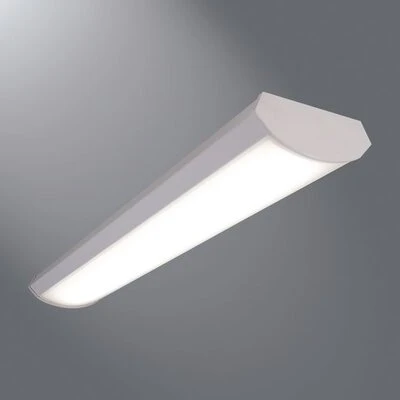 4 Ft. 32-watt Equivalent White Low Profile Linear Integrated Led Wrap Light Fixture, 2400 Lumens