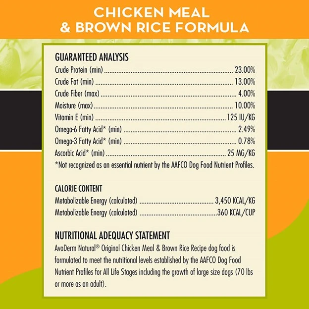 Original Chicken Meal & Brown Rice Formula Adult Dry Dog Food 30 lb