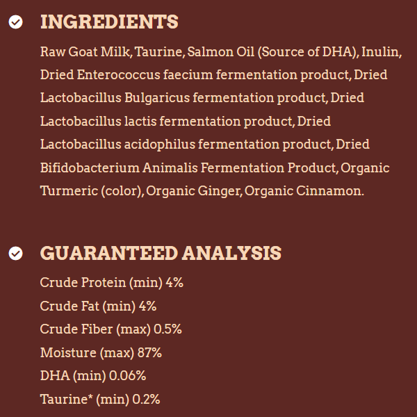 Original Raw Goat Milk 16 oz