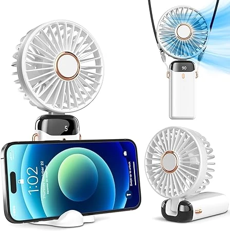 HANDHELD FAN PINK RECHARGEABLE - ASSORTED
