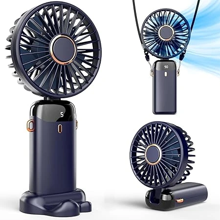 HANDHELD FAN RECHARGEABLE - NAVY