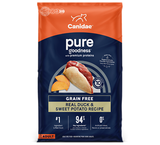 Pure Goodness Real Duck & Sweet Potato Recipe Grain-Free Dry Dog Food 24 lb