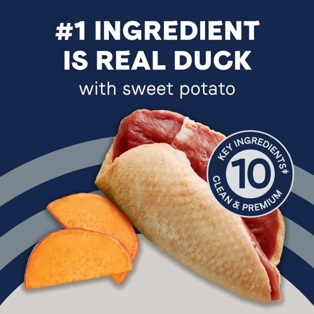 Pure Goodness Real Duck & Sweet Potato Recipe Grain-Free Dry Dog Food 24 lb
