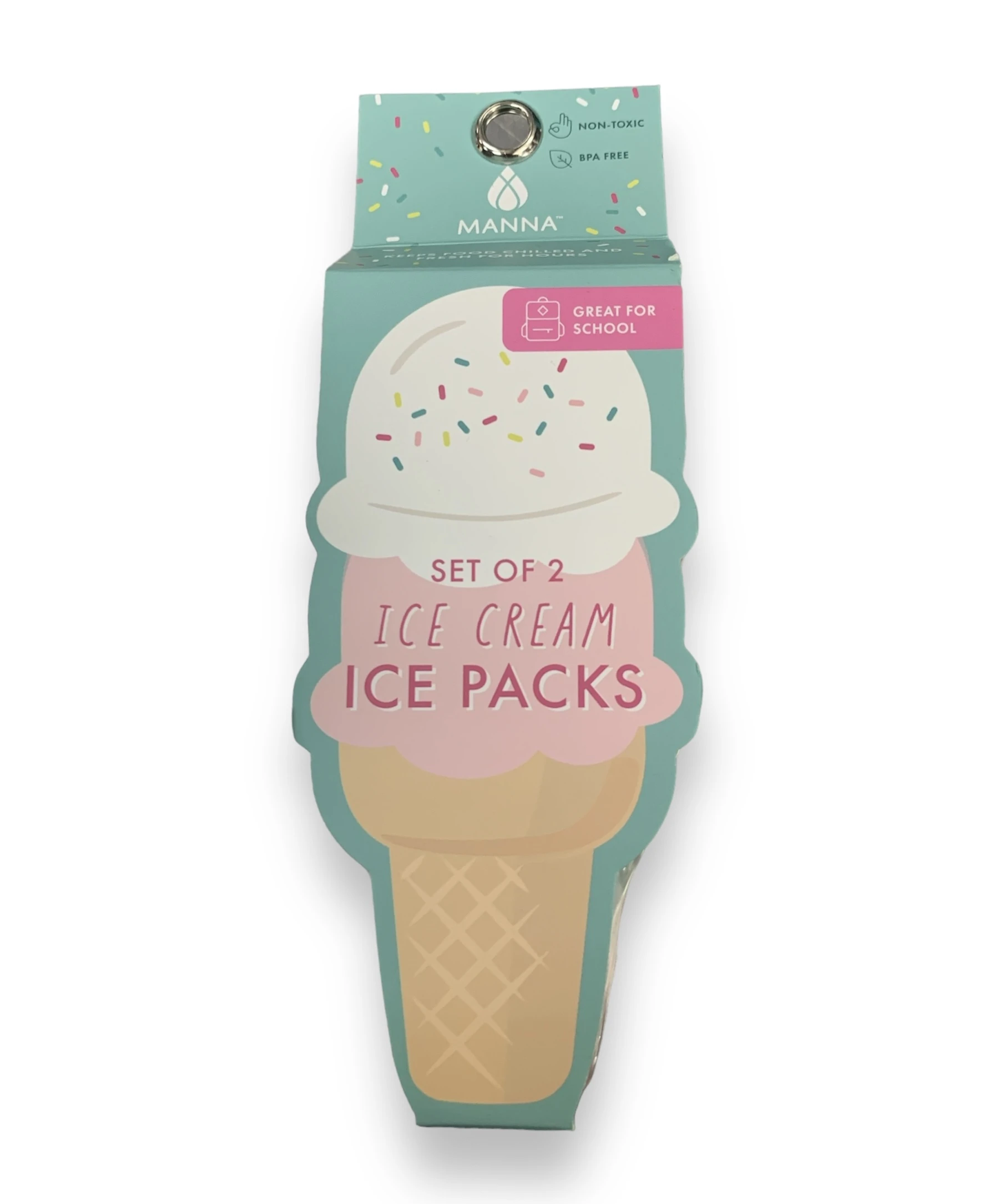 SET OF 2 - HARD ICE PACK - ICE CREAM
