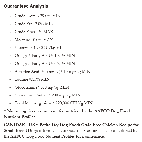 Pure Petite for Small Breeds Grain-Free Chicken Recipe Freeze-Dried Raw Coated Dry Dog Food 4 lb