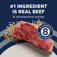 Pure Goodness Wholesome Grains Beef & Barley Recipe Dry Dog Food 24 lb