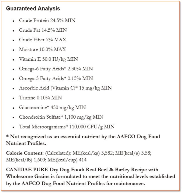 Pure Goodness Wholesome Grains Beef & Barley Recipe Dry Dog Food 4 lb