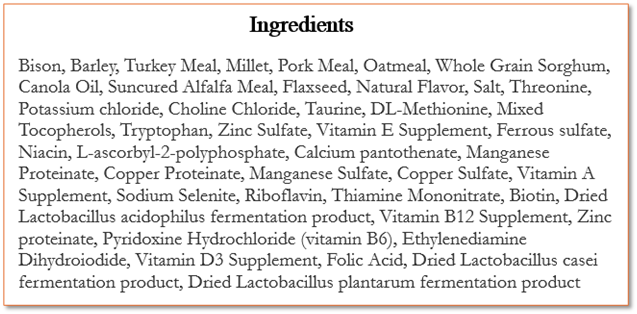 Pure Goodness Wholesome Grains Bison & Barley Recipe Dry Dog Food 4 lb