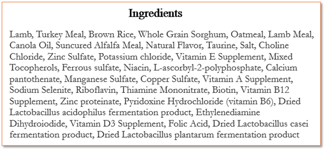 Pure Goodness Wholesome Grains Lamb & Brown Rice Recipe Dry Dog Food 4 lb