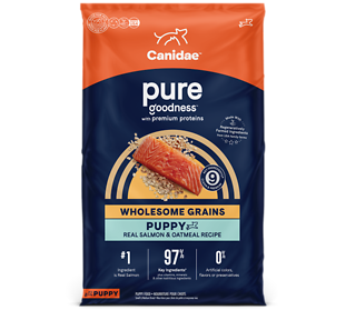 Pure Goodness Wholesome Grains Salmon & Oatmeal Recipe Dry Puppy Food 24 lb