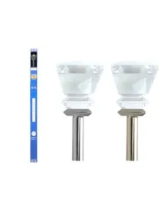 METAL CURTAIN ROD PAINTED