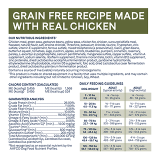 Under the Sun Grain-Free Chicken Recipe Dry Dog Food 40 lb