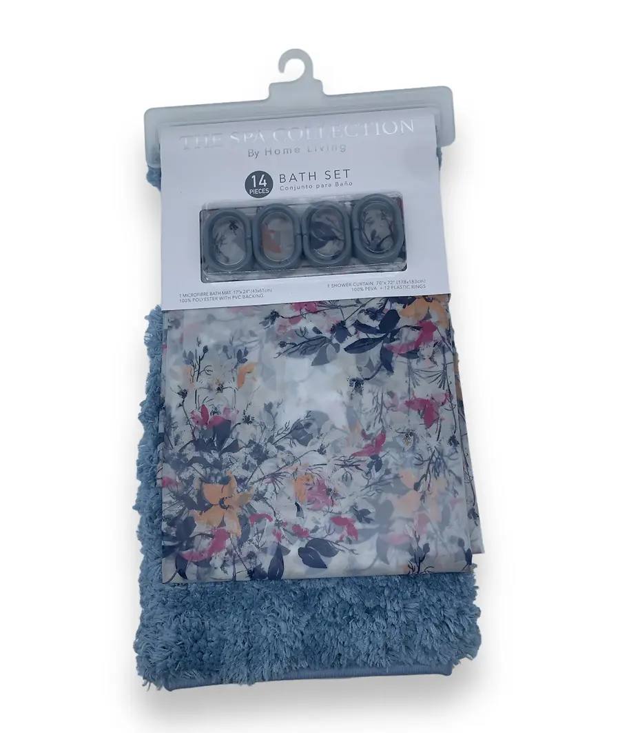 14PCS BATH MAT SET