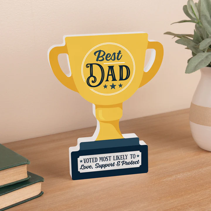BEST DAD 5.5X7 - TROPHY CUP - BLOCK