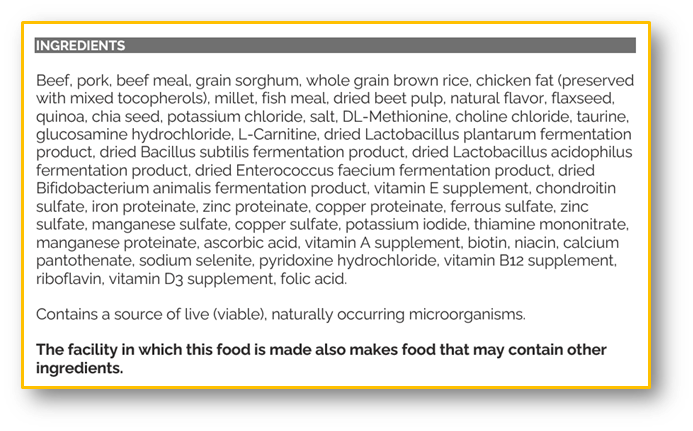 PRO89 Beef, Pork & Ancient Grains Formula Adult Dry Dog Food 40 lb