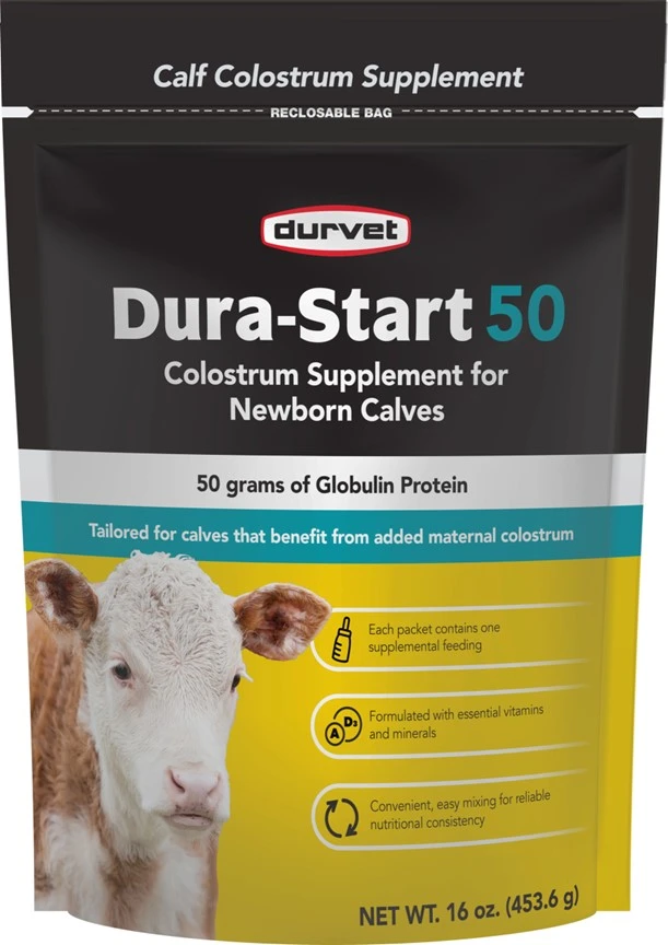 Dura-Start 50 Colostrum Supplement for Newborn Calves 16 oz