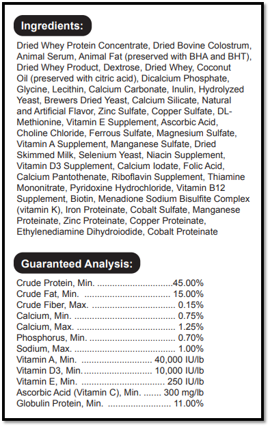 Dura-Start 50 Colostrum Supplement for Newborn Calves 16 oz
