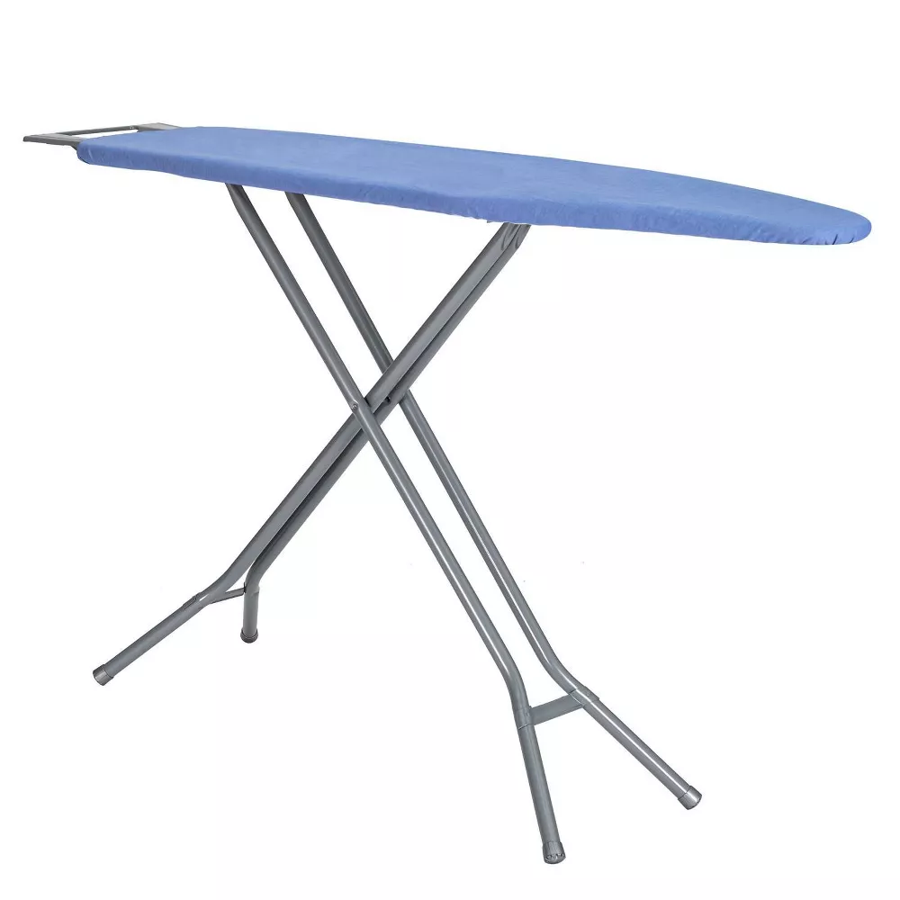 4 LEG MESH TOP IRONING BOARD WITH IRON REST
