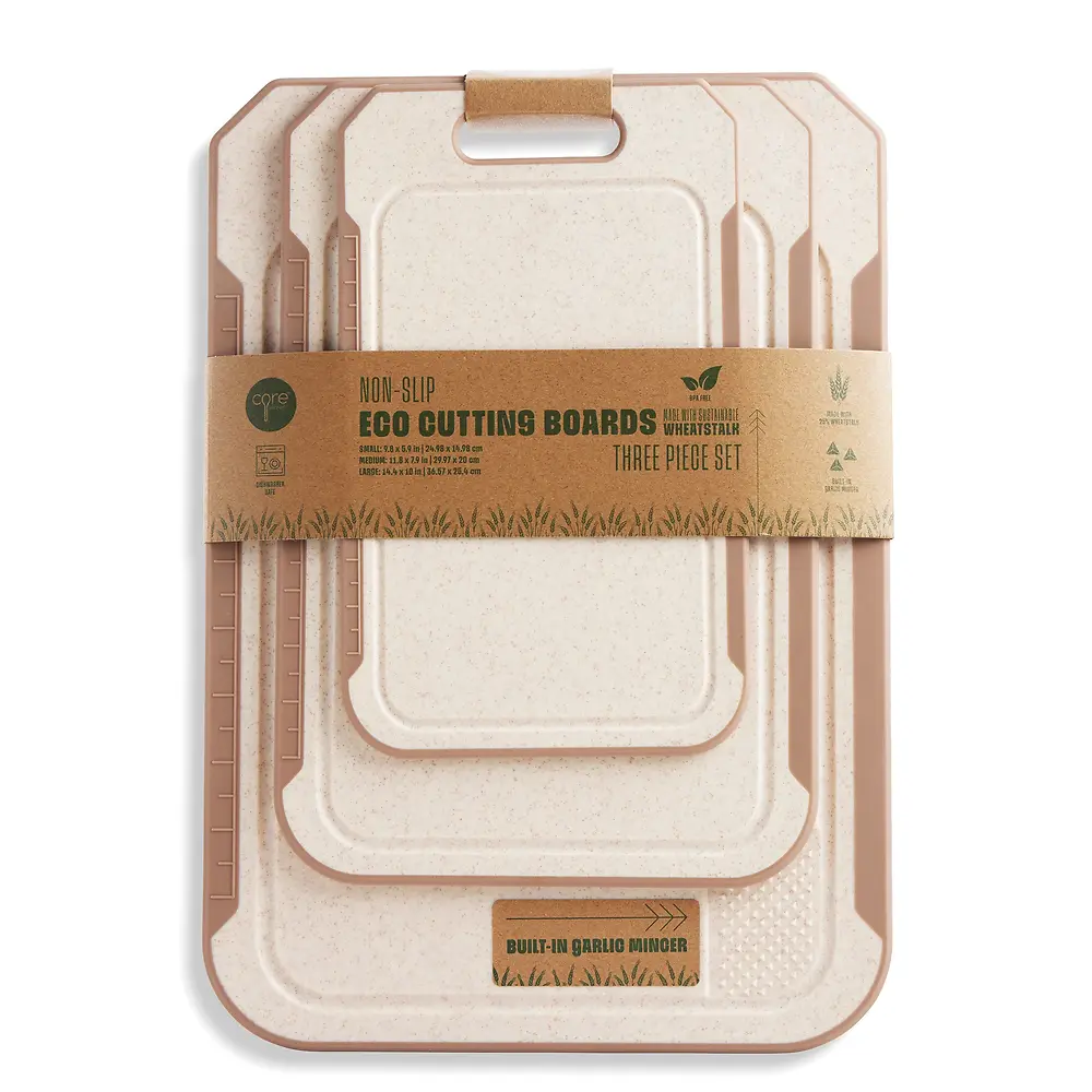 3PC NONSTICK WHEATSTALK CUTTING BOARD