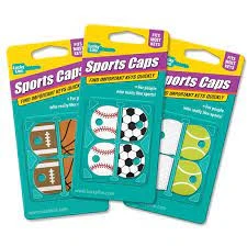 Lucky Line Vinyl Specialty Key Identifier Cap, Sports (4-Pack)