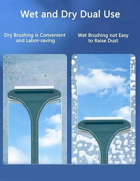 Window Screen Cleaning Brush - 2-in-1