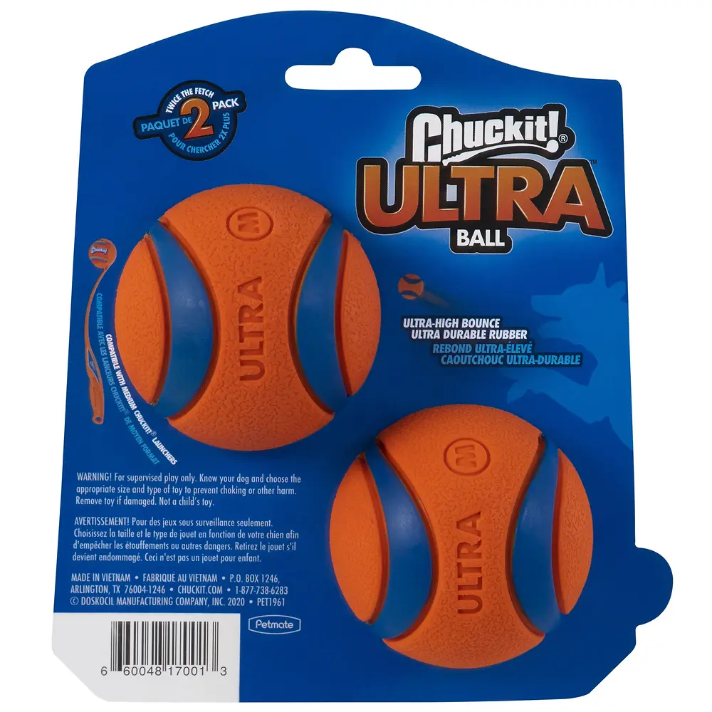 Ultra Ball Dog Toy Medium 2-Pack