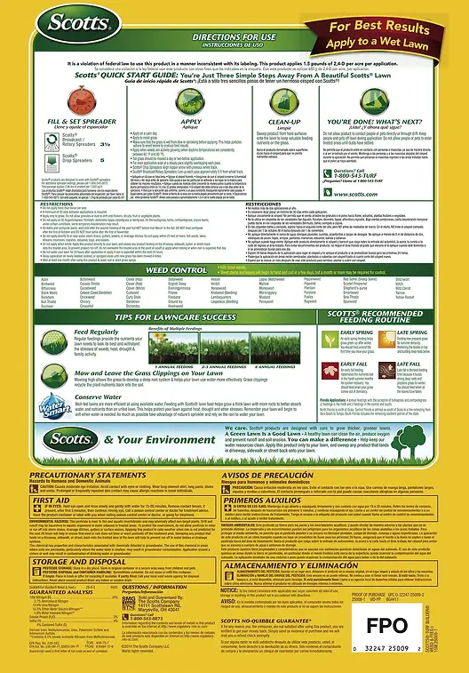 Turf Builder Weed & Feed Fertilizer 5,000 sq ft