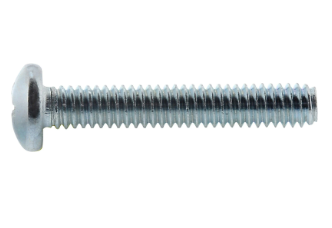 PN PAN HEAD MACHINE SCREW ZINC M6-1.00X50