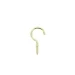 7/8" BRASS PLATED CUP HOOK
