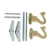 HOOK SWAG BRASS PLATED 2PK