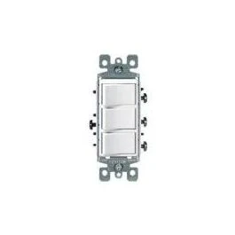 WHITE DECORA COMBO 3 SWITCH 1755W